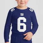 Giants Football! Inspired Bamboo Two Piece Long Sleeve Pajama Set