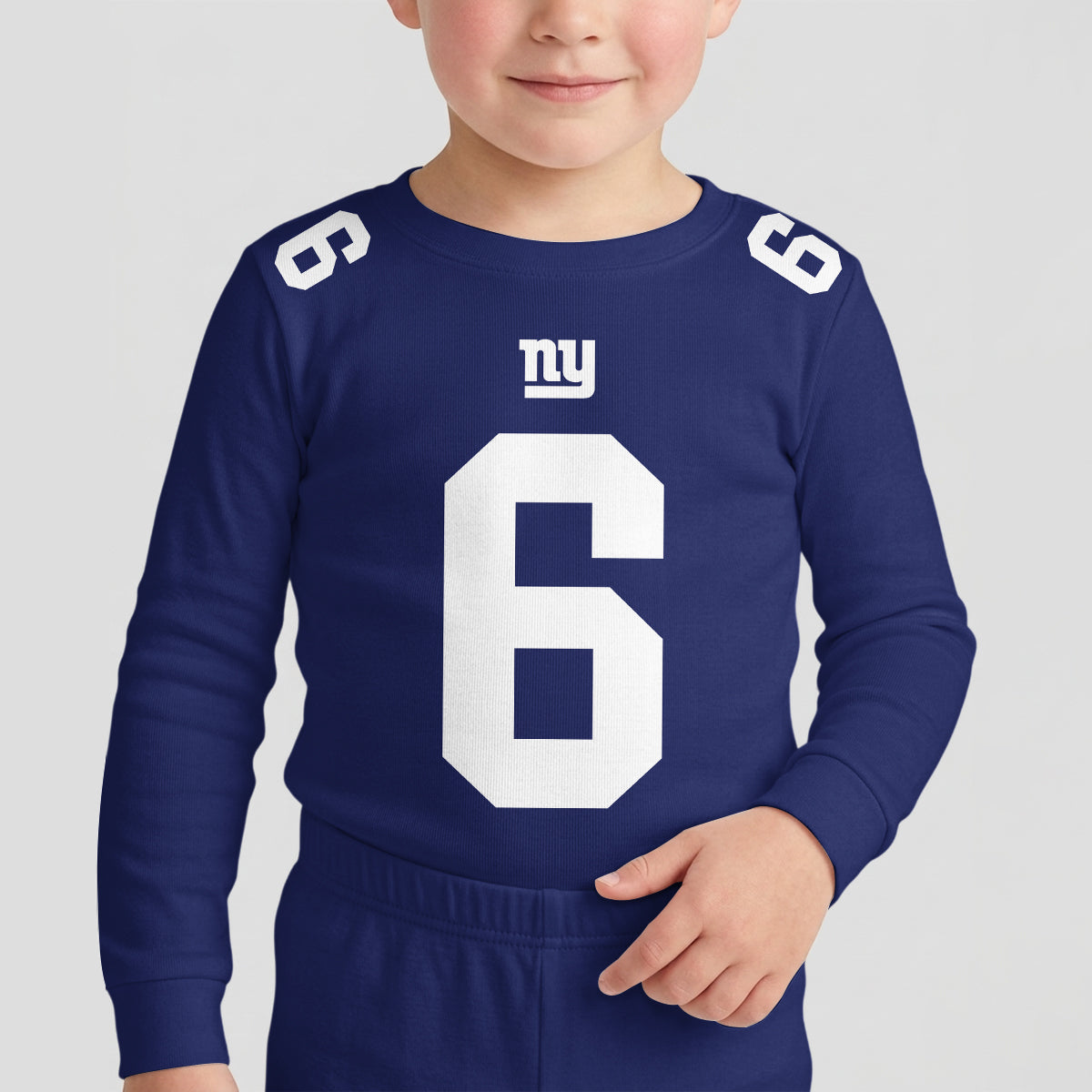 Giants Football! Inspired Bamboo Two Piece Long Sleeve Pajama Set