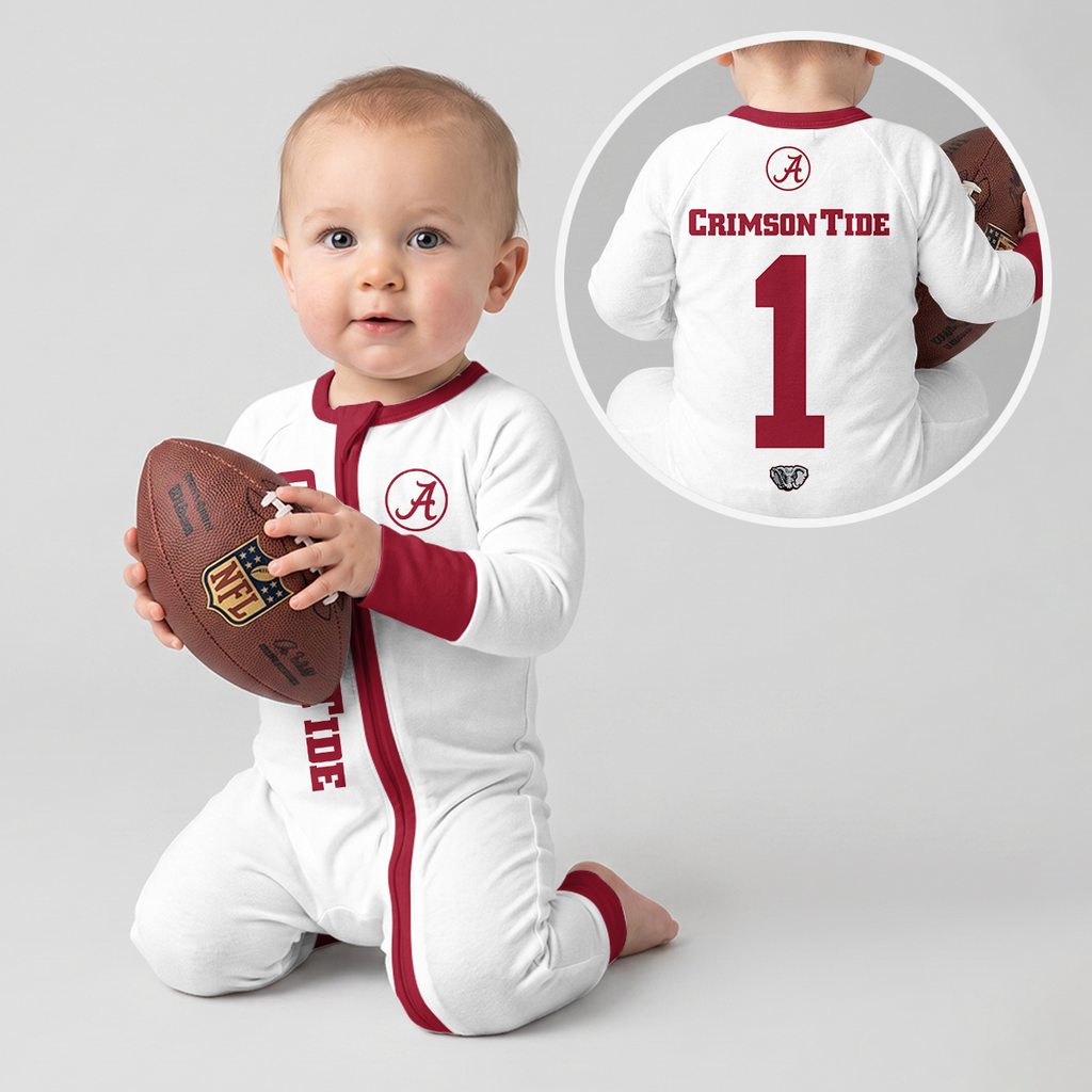 Alabama Crimson Tide Football! Inspired Bamboo Convertible Zippy For Kid