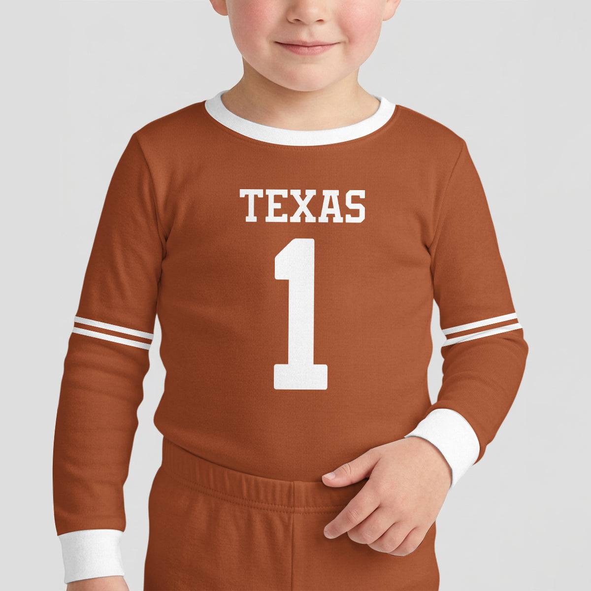 Texas Longhorns Football!! Inspired Bamboo Two Piece Long Sleeve Pajama Set