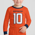 Denver B. BN10 Football! Inspired Bamboo Two Piece Long Sleeve Pajama Set