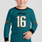 Jacksonville J. Football!! Inspired Bamboo Two Piece Long Sleeve Pajama Set