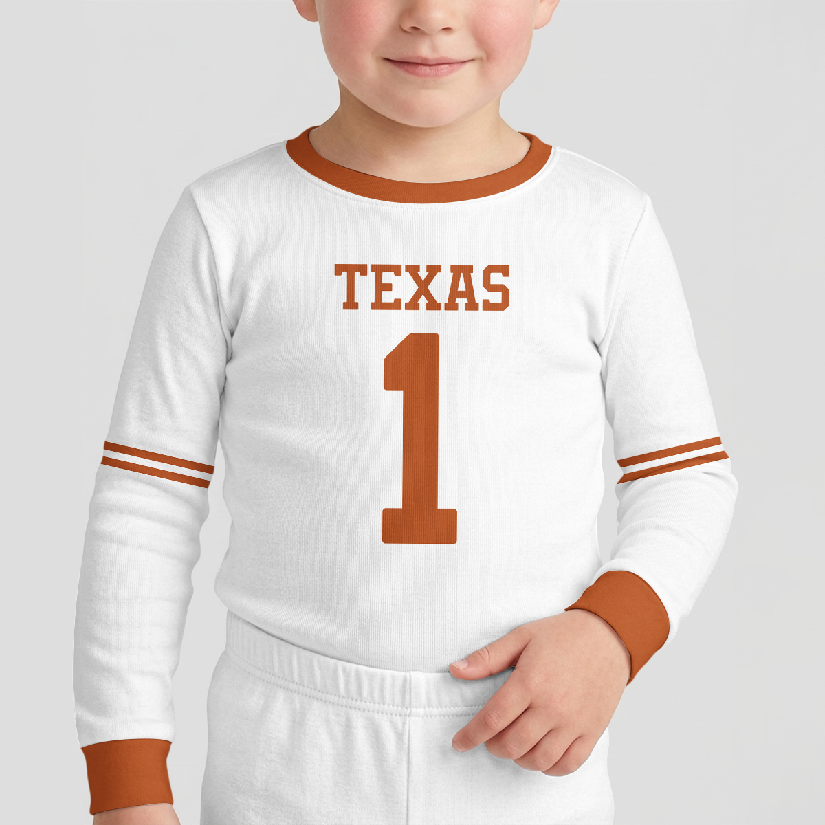 Texas Longhorns Football!! Inspired Bamboo Two Piece Long Sleeve Pajama Set
