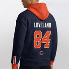 Chicago B. Rivalries Loveland 84 Football Waffle Hoodie