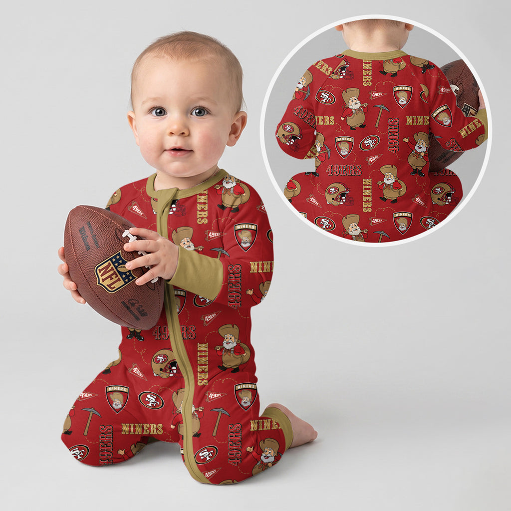Niners Football x Pete Inspired Bamboo Convertible Zippy