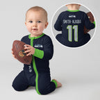 Seahawks Football! Inspired Bamboo Two Piece Long Sleeve Pajama Set