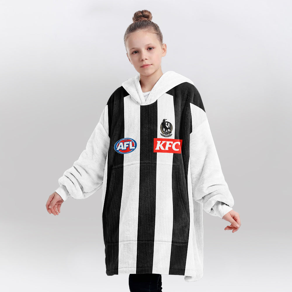 Collingwood Football Blanket Hoodie