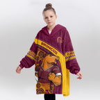 Brisbane Rugby Old School Blanket Hoodie