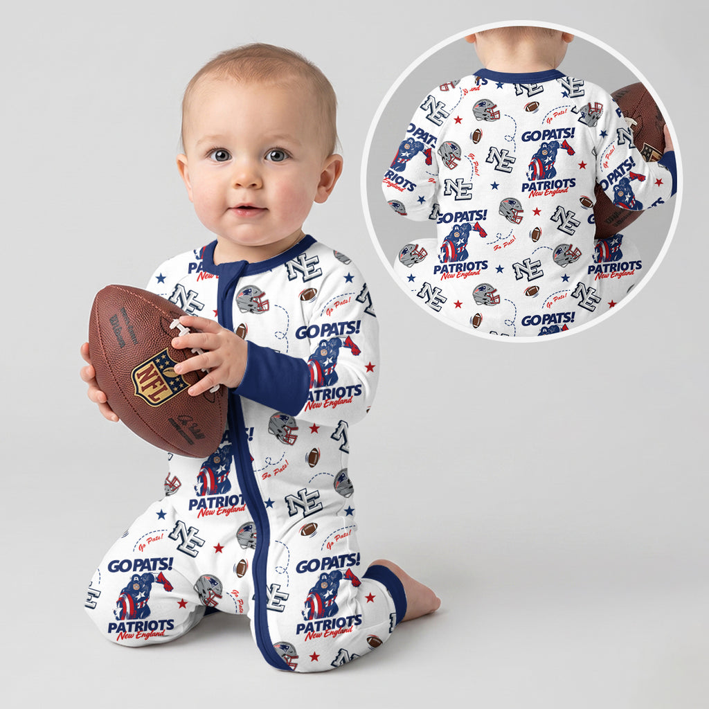 Patriots Football x Captain Inspired Bamboo Convertible Zippy