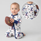 Patriots Football x Captain Inspired Bamboo Convertible Zippy