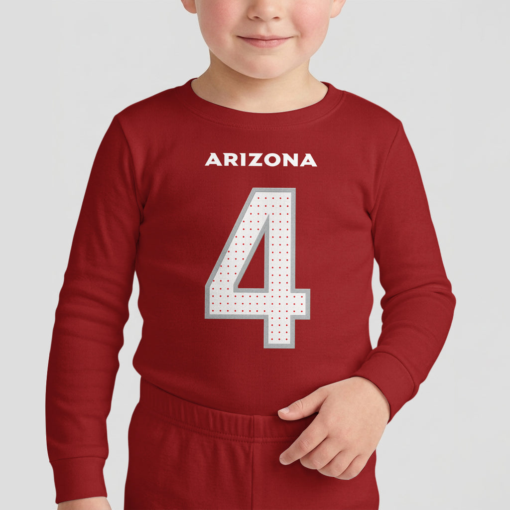 Arizona Cardinals Football!! Inspired Bamboo Two Piece Long Sleeve Pajama Set