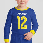 LA Rams Football!! Inspired Bamboo Two Piece Long Sleeve Pajama Set