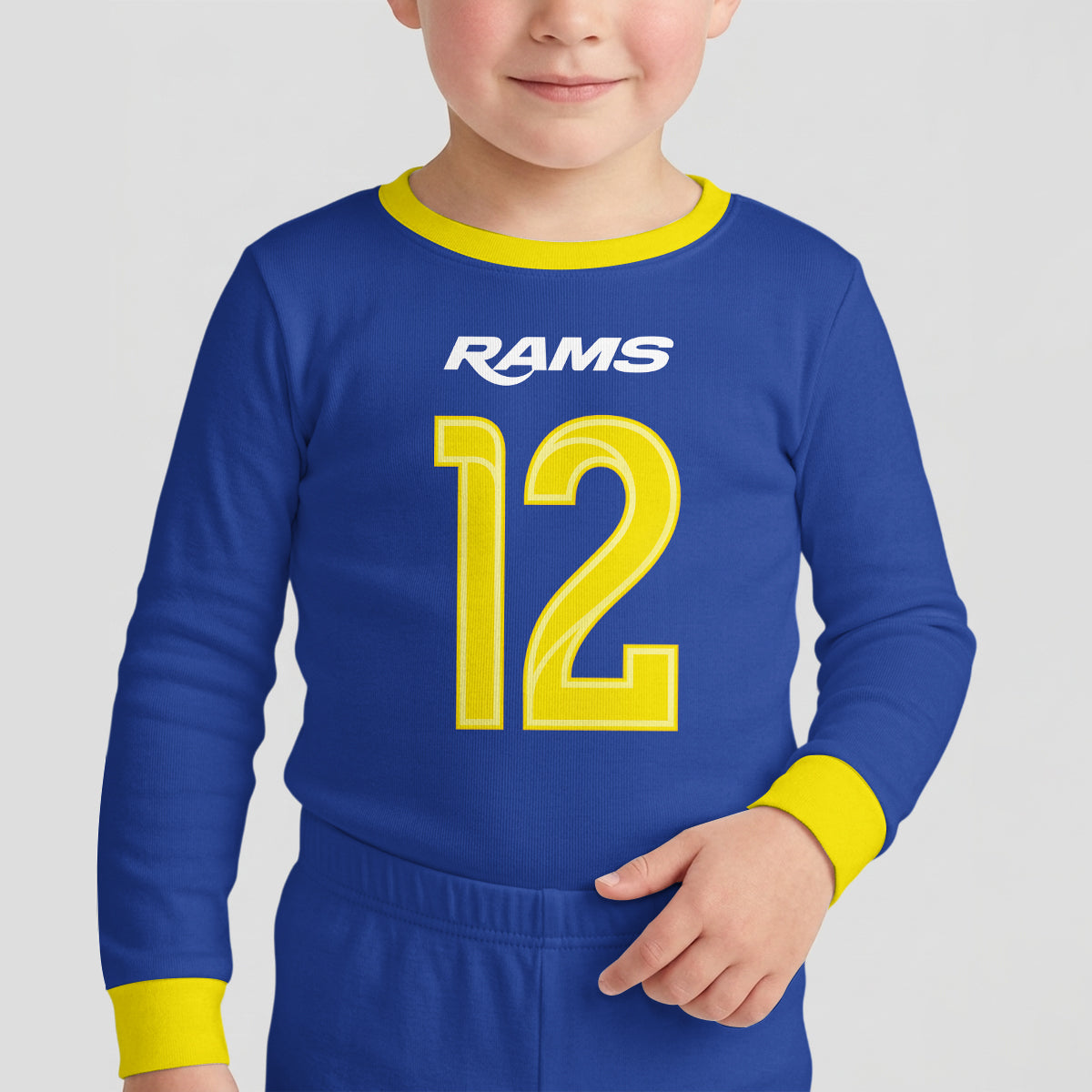LA Rams Football!! Inspired Bamboo Two Piece Long Sleeve Pajama Set