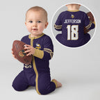 Vikings Football JJ 18 Inspired Bamboo Convertible Zippy