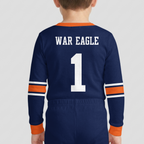 Auburn Tigers Football!! Inspired Bamboo Two Piece Long Sleeve Pajama Set
