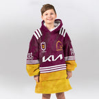 Brisbane Rugby Old School Blanket Hoodie