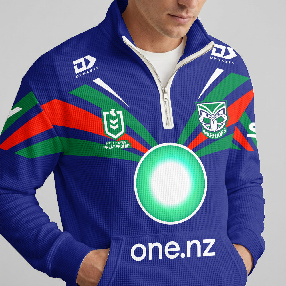 Warriors Quarterzip Waffle Sweatshirt
