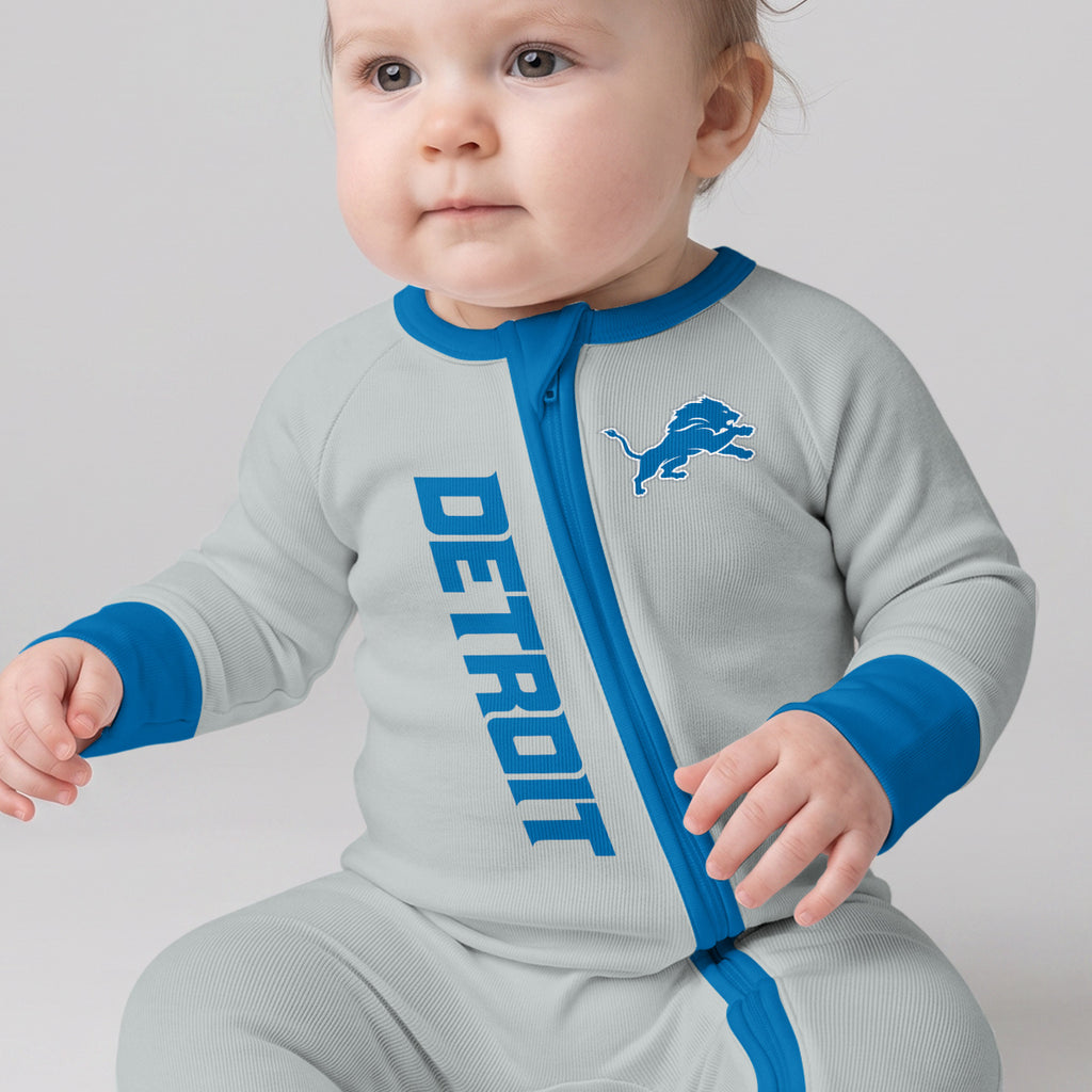 Detroit L. Football JG 0! Inspired Bamboo Two Piece Long Sleeve Pajama Set