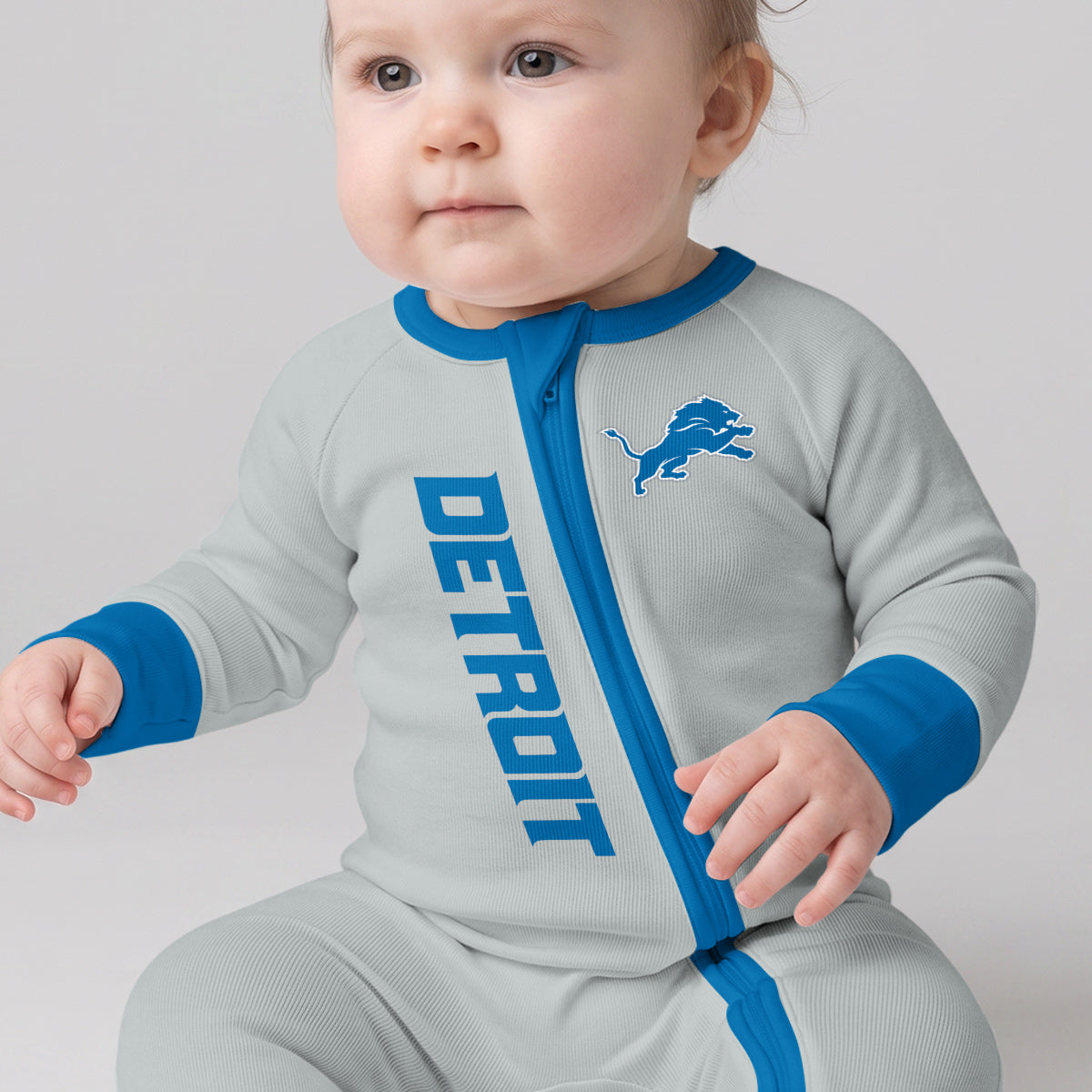 Detroit L. Football JG 0! Inspired Bamboo Two Piece Long Sleeve Pajama Set