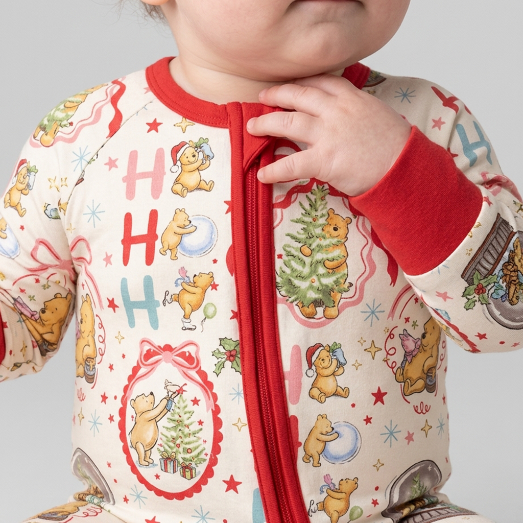 Christmas Bear and Friends Bamboo Convertible Zippy