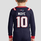 Patriots Football Maye 10! Inspired Bamboo Two Piece Long Sleeve Pajama Set