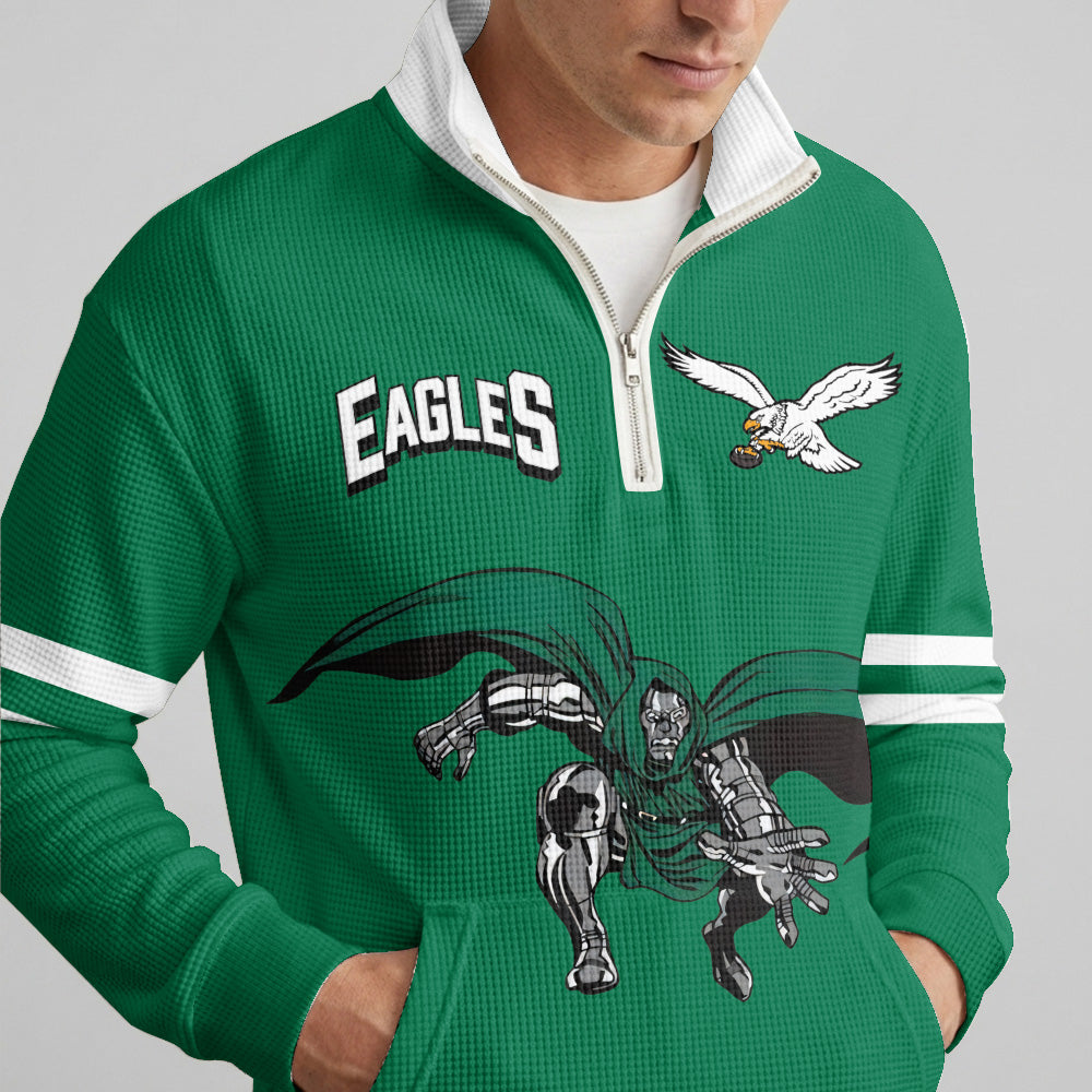 Eagles x D.D Quarterzip Waffle Sweatshirt