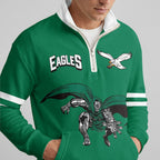 Eagles x D.D Quarterzip Waffle Sweatshirt