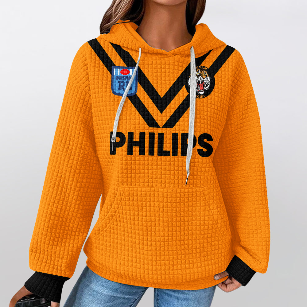 Wests Unisex Balmain 1989 Waffle Hoodie