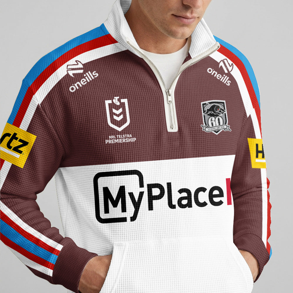 Penrith Quarterzip Waffle Sweatshirt