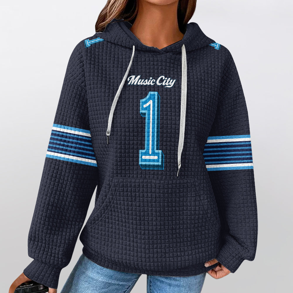 Tennessee T. Rivalries Ward 1 Football Waffle Hoodie