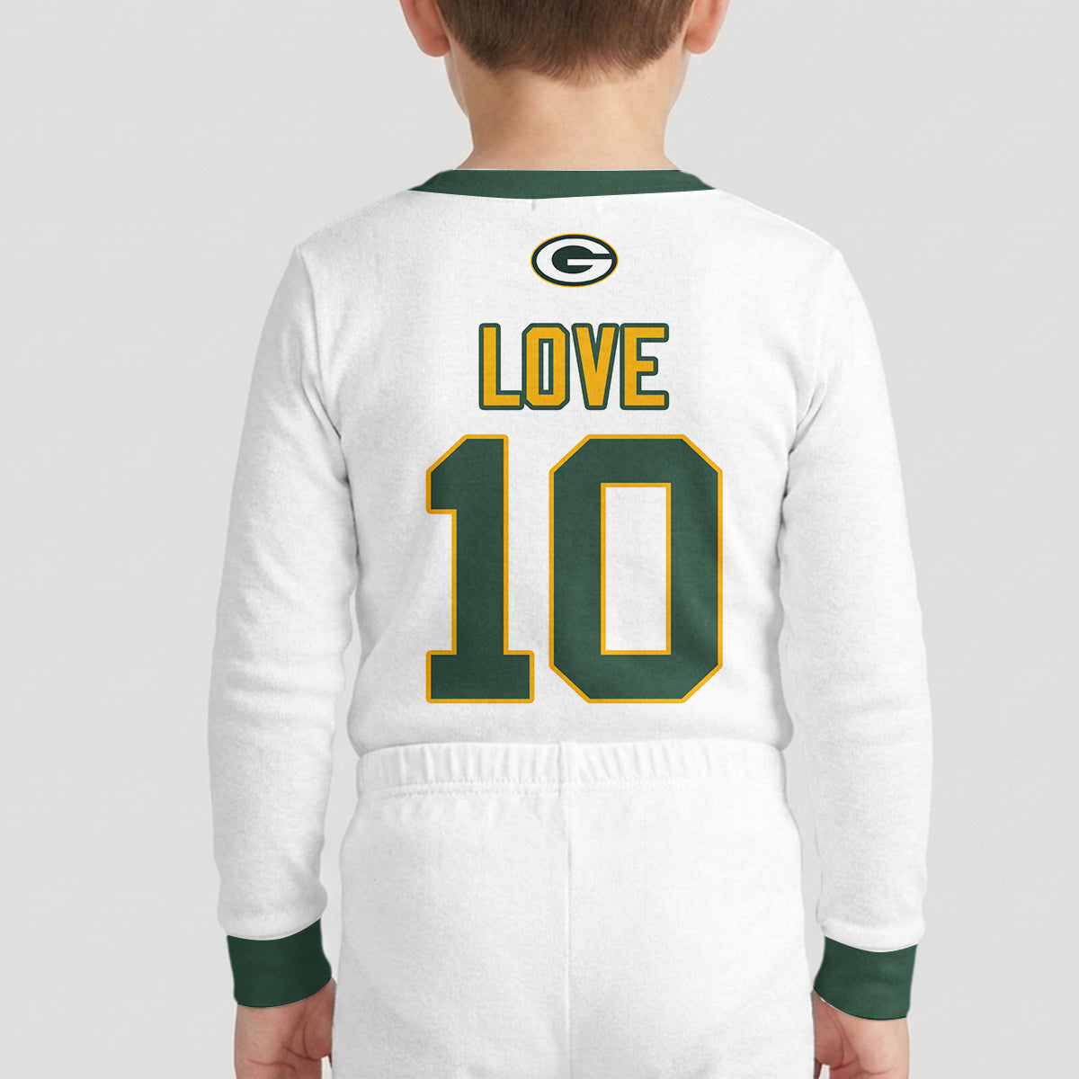 Packers JL10 Football! Inspired Bamboo Two Piece Long Sleeve Pajama Set