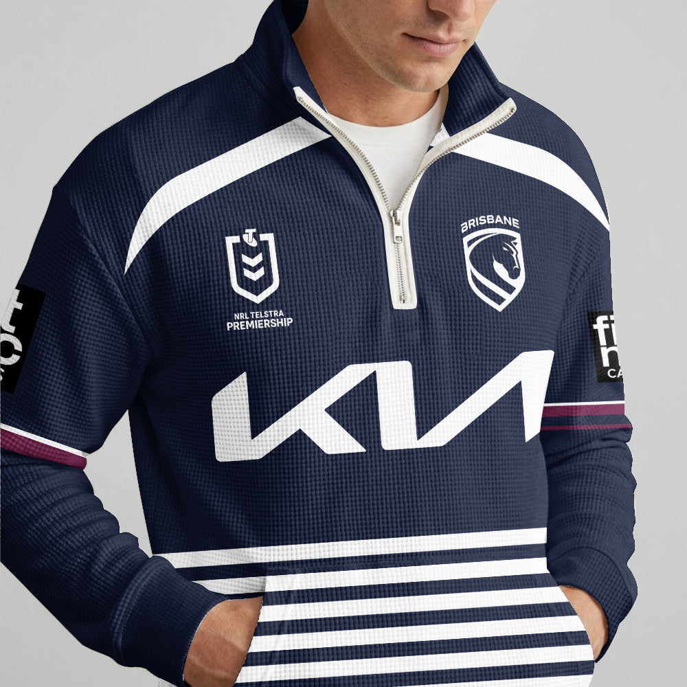 Brisbane Quarterzip Waffle Sweatshirt