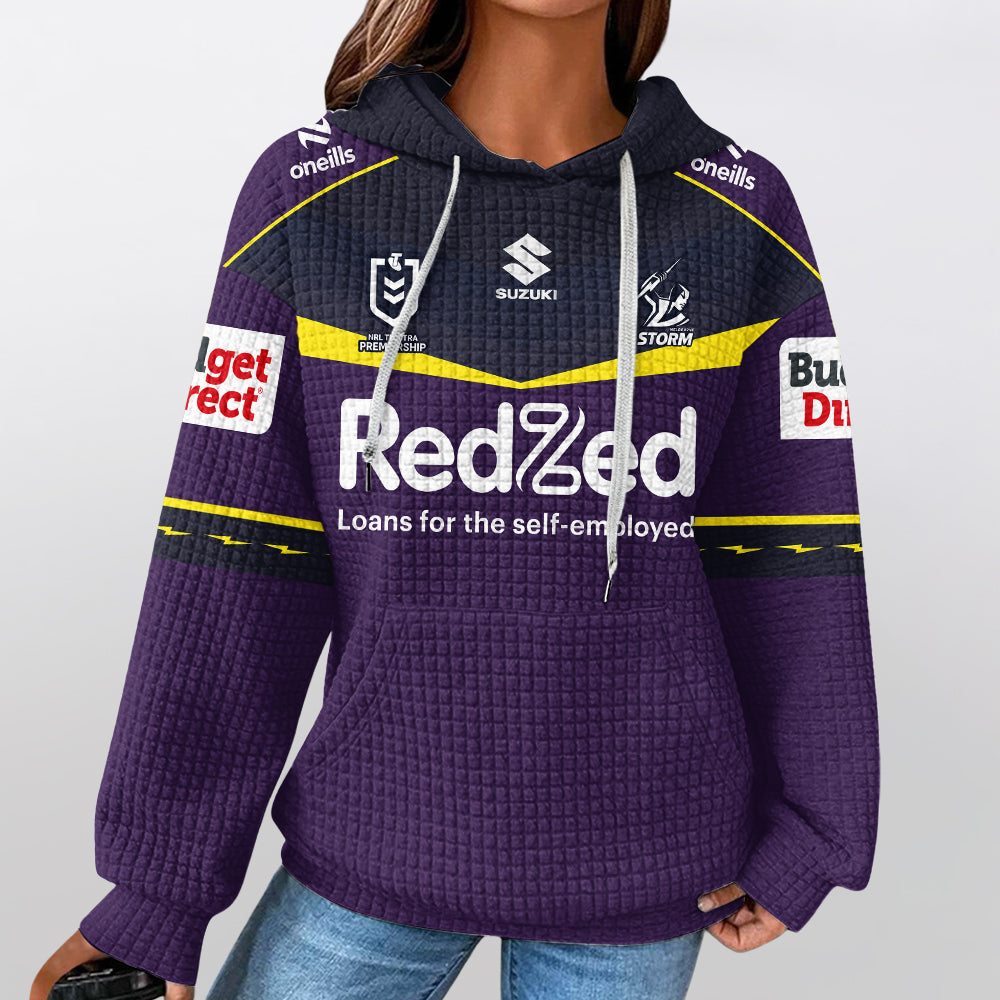 Melbourne Unisex Home Waffle Hoodie