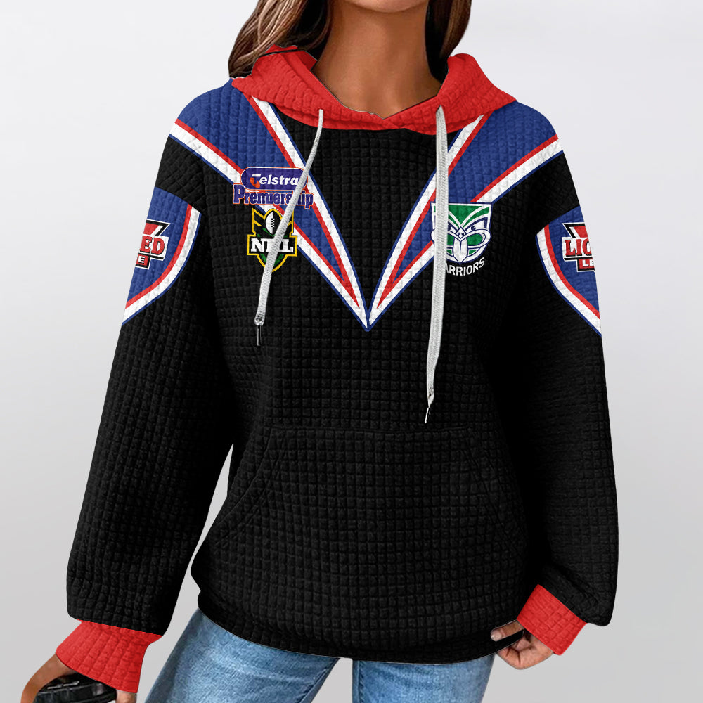 New Zealand Retro 2001 Unisex Waffle Hoodie