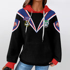 New Zealand Retro 2001 Unisex Waffle Hoodie