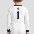 Michigan Wolverines Football!! Inspired Bamboo Two Piece Long Sleeve Pajama Set