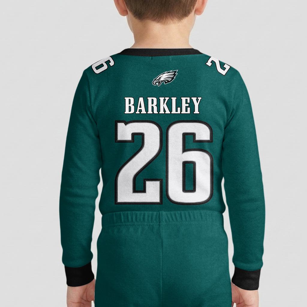 Eagles Football Barkley 26! Inspired Bamboo Two Piece Long Sleeve Pajama Set