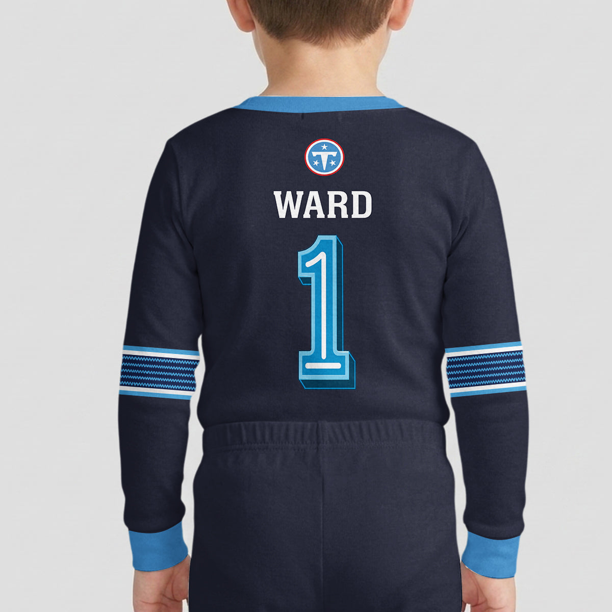 Tennessee Titans Football!! Inspired Bamboo Two Piece Long Sleeve Pajama Set