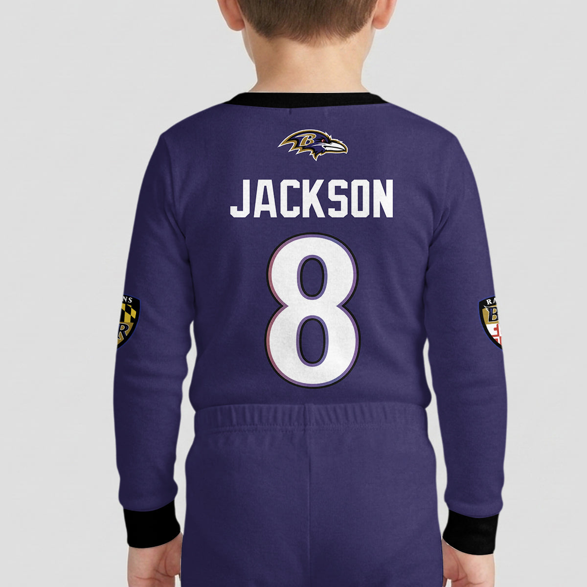 Baltimore RV Football JS 8! Inspired Bamboo Two Piece Long Sleeve Pajama Set