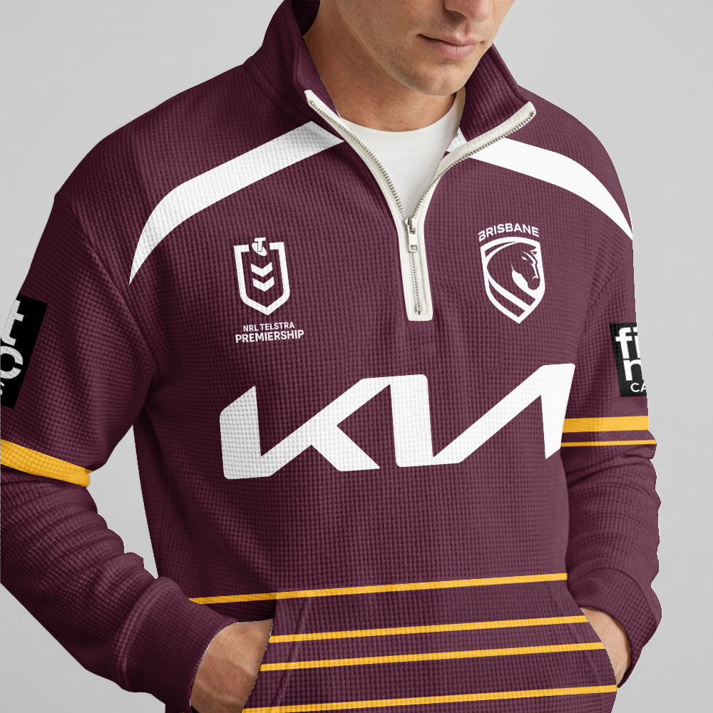 Brisbane Quarterzip Waffle Sweatshirt