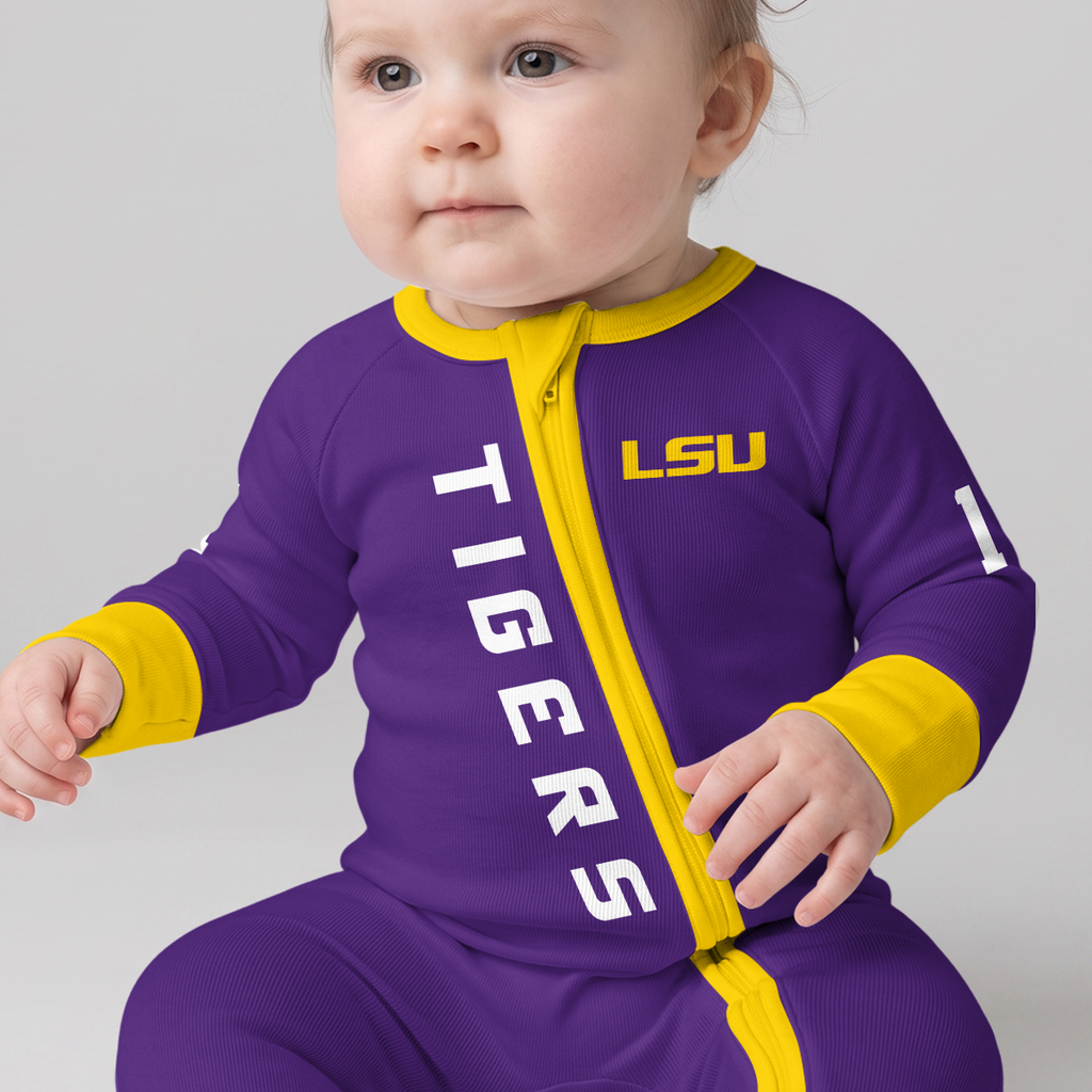 L.S.U.T Football! Inspired Bamboo Convertible Zippy For Kid