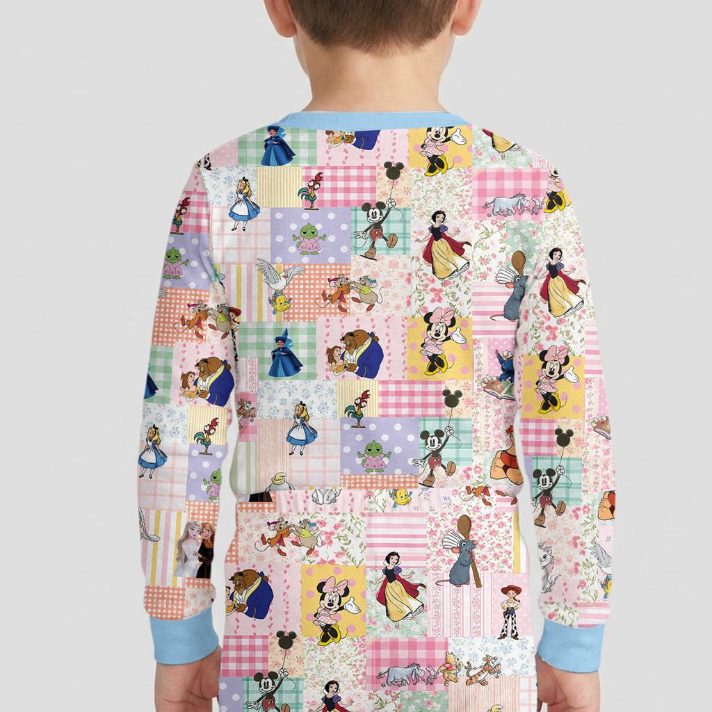 Preppy Magical Wonderland  Bamboo Two Piece Long Sleeve Pajama Set
