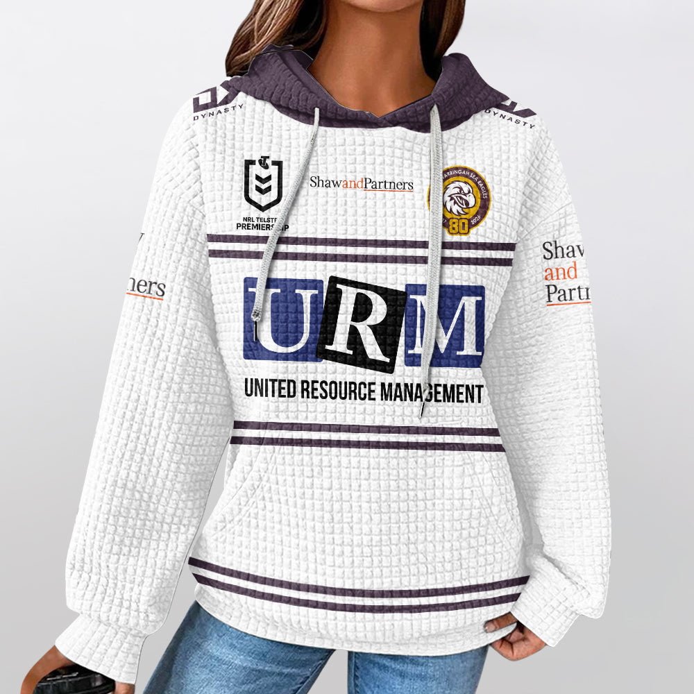 Manly Warringah Trbojevic 1 Away Waffle Hoodie