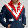 Roosters Quarterzip Waffle Sweatshirt