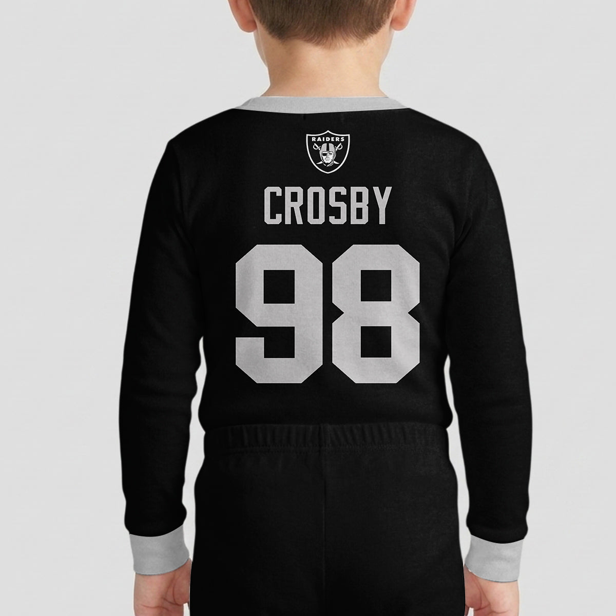 Raiders MC98 Football! Inspired Bamboo Two Piece Long Sleeve Pajama Set
