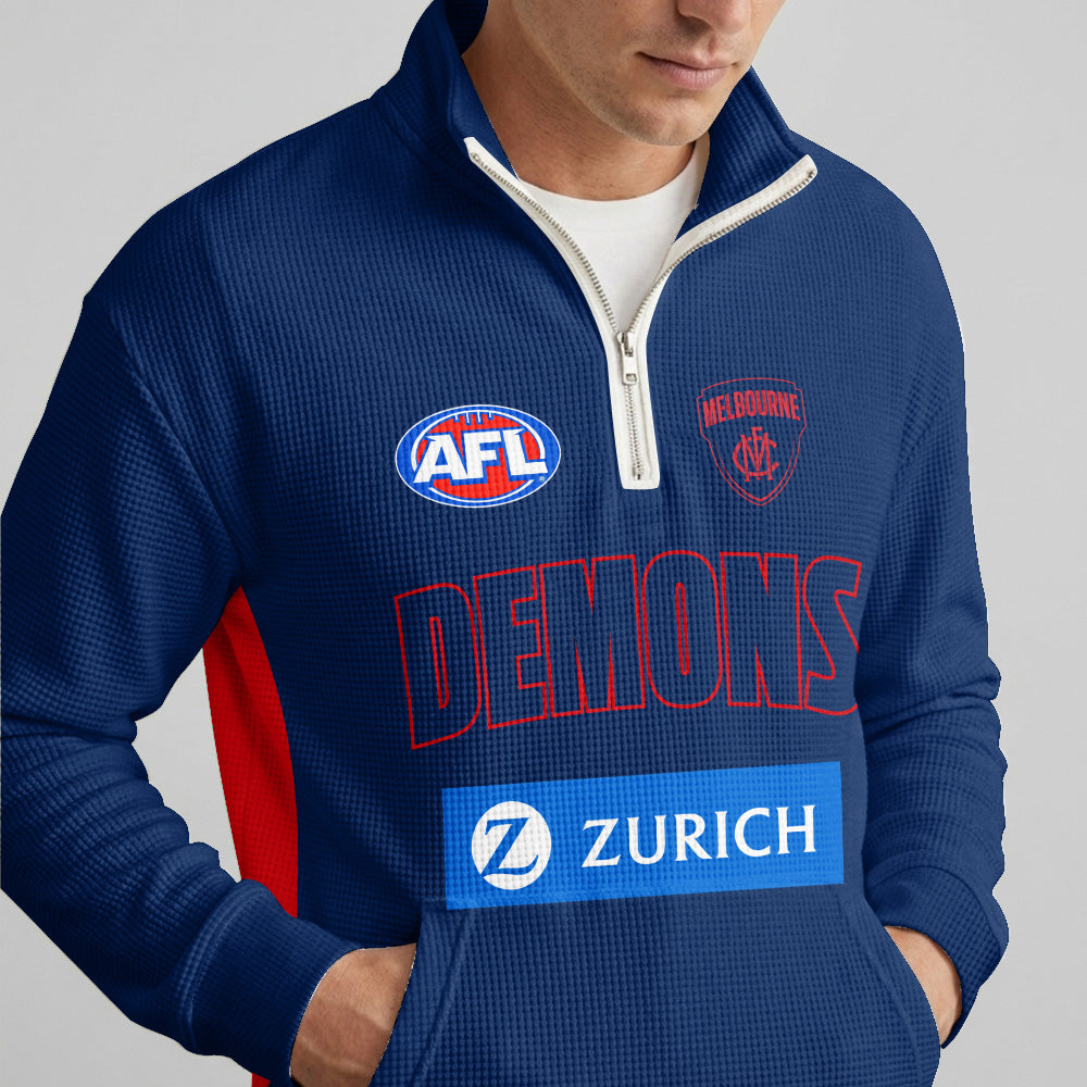 Melbourne Quarterzip Waffle Sweatshirt