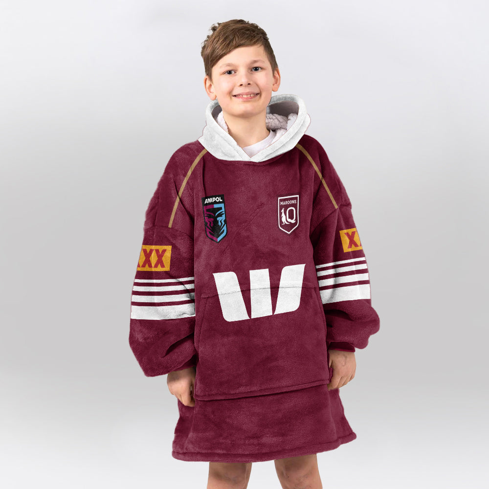 Queensland Rugby 2026 Tabuai-Fidow Blanket Hoodie