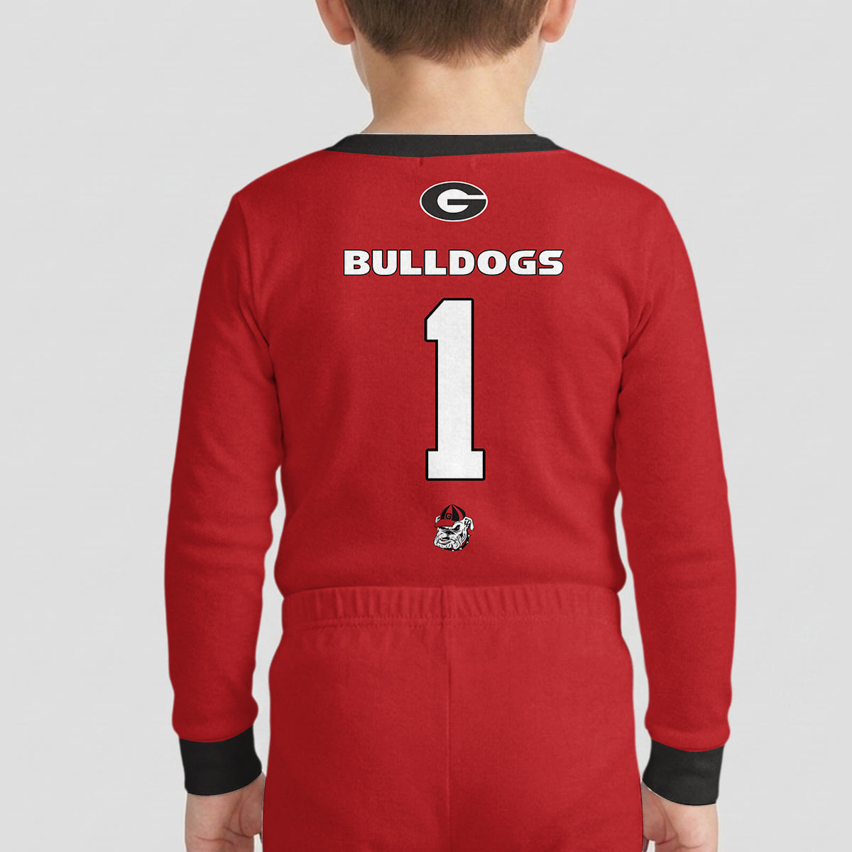 Georgia Bulldogs Football! Inspired Bamboo Two Piece Long Sleeve Pajama Set