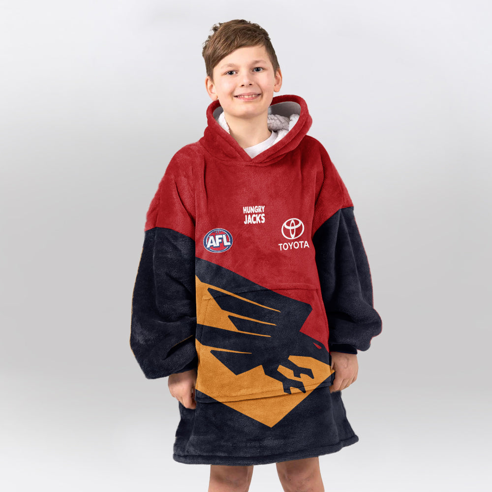 Adelaide Football 2026 Gather Round Blanket Hoodie