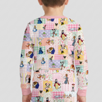 Preppy Magical Wonderland  Bamboo Two Piece Long Sleeve Pajama Set